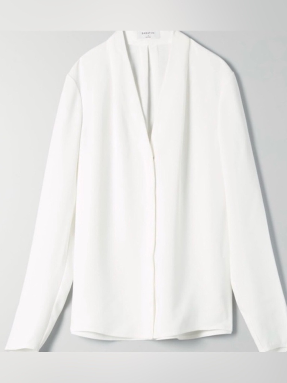 Babaton Size S Akira Blouse - Crisp White